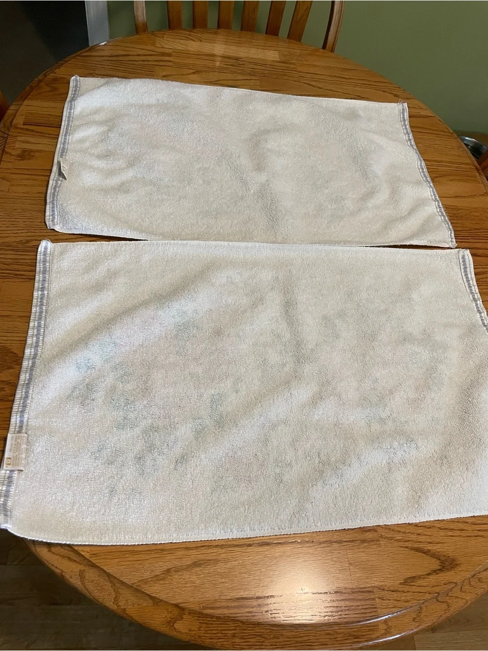 Floral Rose Print Bath Towel Set - Cream and Pink